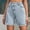 *Light Blue, variant on ClodeEU Women's High Waisted Frayed Hem Denim Bermuda Shorts,Casual Summer Jean Shorts with Pockets Blue,Women's Plus L