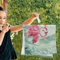 thumbnail image 4 of Hawaii Pink Flamingo Hand Towel Set of 2, Summer Green Leave Face Towel Tropical Floral Flower Brazilian Decoration Gift for Bathroom Kitchen Girl Woman Party, 4 of 6