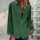 thumbnail image 2 of Tops de encaje para mujer,Blusa de manga larga para mujer con bolsillo, top informal de poliéster, cárdigan de color liso para uso diario, sopatenor, 2 of 9