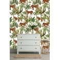 thumbnail image 2 of MuralsPrint Wild Leopard Exotic Trees Peel and Stick Wallpaper, Eco-friendly Removable Wallpaper, Roll Length 10'L x 24''W, 2 of 5
