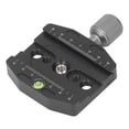 thumbnail image 1 of Tripod Head Plate Adapter, Easy To Use Quick Release Plate With Built In Bubble Level For Photography, 1 of 8