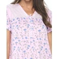 thumbnail image 5 of Casual Nights Women's Short Sleeve Floral Nightgown Nightshirt Night Dress, 5 of 5