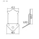 thumbnail image 4 of 3 tornillos agujero cordal puente cola para piezas de mandolina herramienta de luthiers plata, 4 of 7