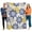 Multicolor, variant on Flannel Throw Blanket for Couch Sofa Bed, Country Flower Retro Linen Soft Cozy Warm Fuzzy Blanket 40x50in