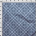 thumbnail image 3 of oneOone Polyester Lycra Navy Blue Fabric Diamond Geometric Craft Projects Decor Fabric Printed By The Yard 56 Inch Wide, 3 of 4