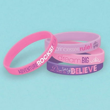 Disney Princess 'Dream Big' Rubber Bracelets / Favors (6ct)
