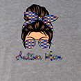 thumbnail image 2 of Autism Awareness Mom Life Messy Hair Bun | Cool Support Neon Print Bandana Mother's Day Tri-Blend Racerback Tank Top, Premium Heather, X-Large, 2 of 5