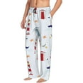 thumbnail image 6 of Saiise Nautical Lighthouse Sailboat Print Mens Pajama Pants for Men,Mens Lounge Pants,Funny Gifts for Men,Men's Pajama Bottoms-X-Large, 6 of 6
