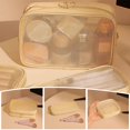 thumbnail image 2 of Mesh Cosmetic Bag Portable Toiletry Organizer Makeup Bag Multifunction Transparent Women Lipstick Storage Pouch, 2 of 5