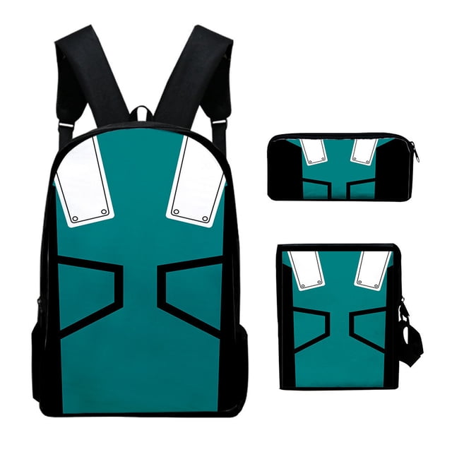 Set de mochilas My Heros Academias Midoriyas Izukus Anime School