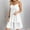 White, variant on POTETI Sundresses for Juniors Pink Sun Dress Sleeveless Solid Color Strap V-Neck Flap Dress Bohemian Dress for Women