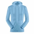 thumbnail image 3 of Dianli Gifts Ultra Thin Hollow Out Mesh Sunscreen Jacket, Breathable Zip Pocket Long Sleeve Coat, Quick Dry Fashion Outdoor Fishing Casual Outwear for Men Sky Blue XXXXL, 3 of 8