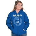 thumbnail image 3 of Rock and Roll High School Graduate Zip Up Hoodie Men's Women's Brisco Brands S, 3 of 6