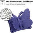 thumbnail image 6 of ELEHOLD Cute Kids Case for Amazon Fire Max 11 13th Generation Kids Friendly EVA Butterfly Wings Kickstand Heavy Duty Rugged Shockproof Protective Case for Fire Max 11 - Purple, 6 of 6