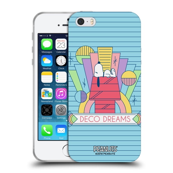 Head Case Designs Officially Licensed Peanuts Snoopy Deco Dreams House Dreams Soft Gel Case Compatible with Apple iPhone 5 / 5s / iPhone SE 2016