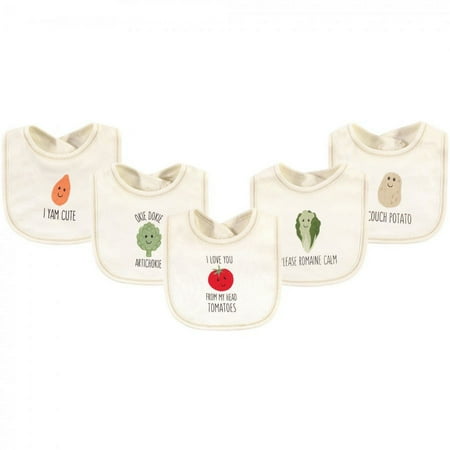 UPC: 0660168665130 | Touched by Nature Baby Organic Cotton Bibs 5pk  Tomatoes  One Size