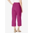 thumbnail image 2 of Jessica London Women's Plus Size Everyday Stretch Knit Wide Leg Crop Pant, 2 of 3
