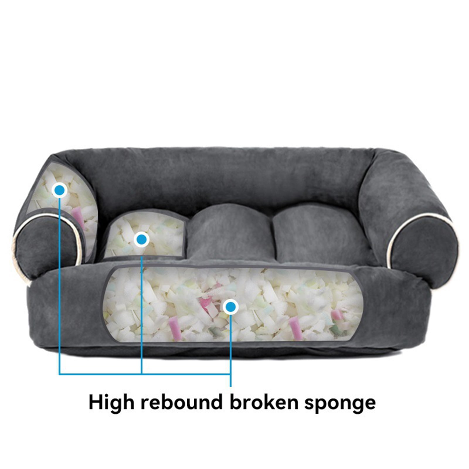 Bxaolu Dog Bed for Small Dogs - Washable Dog Sofa Beds, Supportive Foam Pet Couch Bed with Non Slip Bottom, Pet Sofa Bed for Cat Puppy New Releases