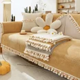 thumbnail image 3 of Thickened Fabric Sofa Cover I Shape Slipcover Seat Sofa Towel Dust Cover Towel Couches for Living Room Decor Chair Mat (D,30x50cm case 1pc), 3 of 7