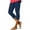 Navy, variant on Frostluinai Capri Pants for Women High Waisted Slim Fit Workout Legging Solid Color Stretch Capris Plus Size Soft Yoga Pants Lightweight Legging