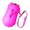 thumbnail image 4 of Bolsa para equipo de boya de natación, flotador y bolsa impermeable de PVC de colores brillantes. Rosa 13L, 4 of 8