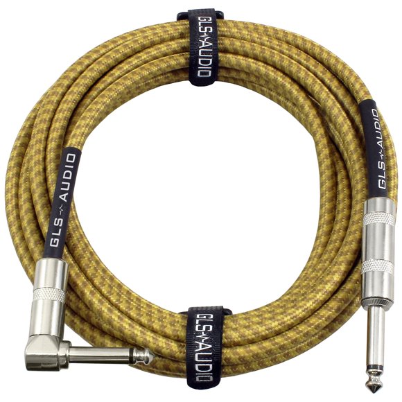 Cable de instrumento GLS Audio para bajo y guitarra eléctrica de 6 m