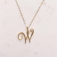 thumbnail image 1 of Collar cursivo pequeño con 26 letras del alfabeto AZ, etiqueta con logotipo, símbolo, cadena de Colgante para Nombre en inglés, Gargantilla para clavícula, 1 of 5