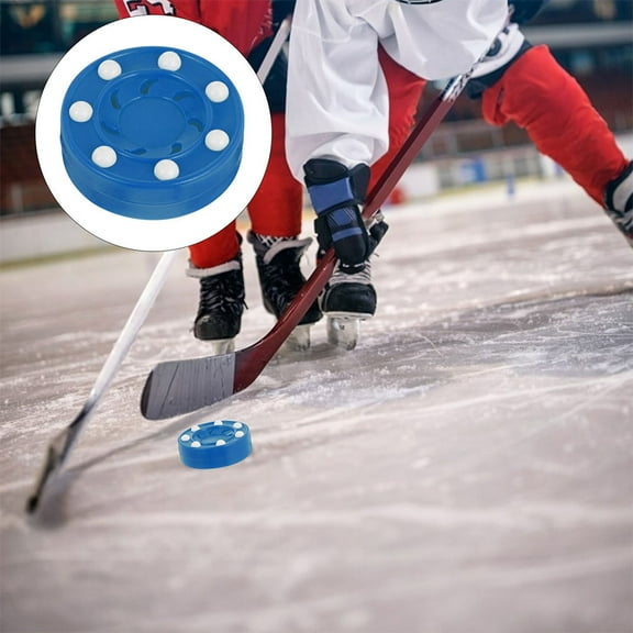 Hemobllo 2-Pack Professional Roller Hockey Training Pucks with Shockproof Core for Fast and Stable