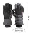 thumbnail image 3 of Ganfancp Guantes de Esquí Invierno Hombres y Mujeres Ciclismo Al Aire Libre a Prueba de Viento y de Lana Guantes Gruesos Calientes Guantes Impermeables Antideslizante Ofertas Del Día Sólo En Línea Gu, 3 of 5