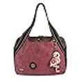 thumbnail image 3 of Chala Handbag Shoulder Purse Tote Bag with Flamingo Charm, 3 of 3
