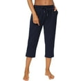 thumbnail image 3 of WQD Women’s Capri Sweatpants Yoga Pants Loose Workout Joggers High Waist Drawstring Flare Leggings Lounge Pajama Capris Pants with Pockets for Summer (Available in Plus Size), 3 of 6
