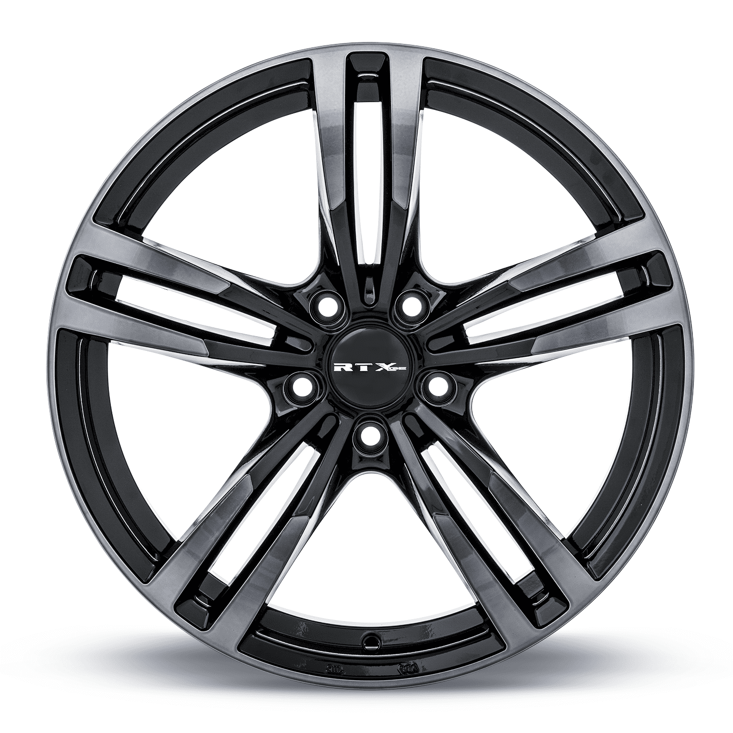RTX Graz 19x8.5 5x120 35P CB72.6 Black Machined Grey Wheel