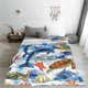 thumbnail image 5 of Fotbe Marine Animals Manta de Franela Acolchonada con Estampado, Súper Suave y Esponjosa, Extra Grande para Sofá, Cama, Uso Todo el Año-40"x30", 5 of 7