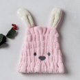 thumbnail image 2 of Dry Hair Cap Absorbent Fast Drying Rabbit Ears Hair Turban Hair Wrap for Adults, 2 of 8