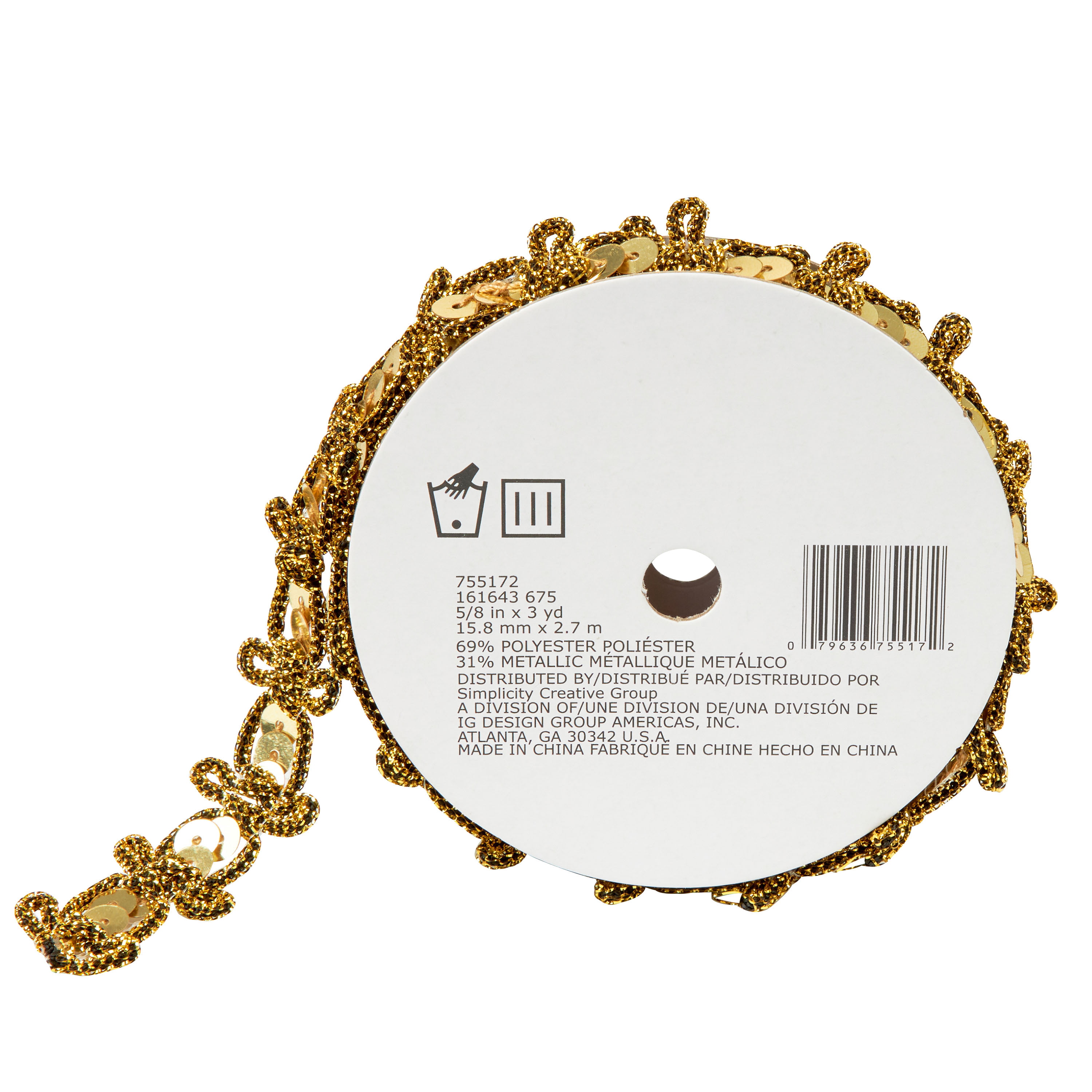 Gold Sequin Ribbon (Z4198)