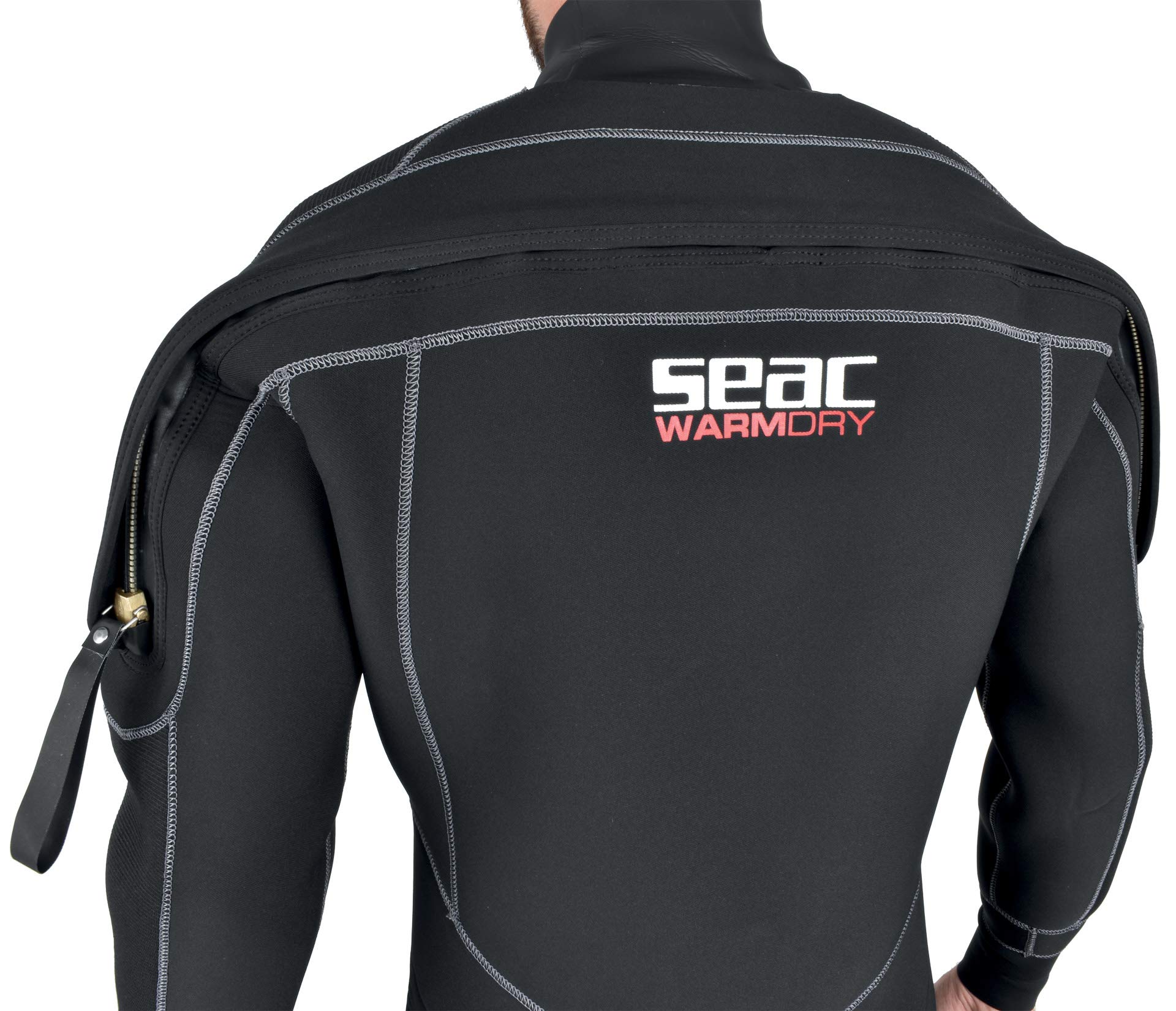 SEAC Men's Warmflex 7-mm Diving Suit (Black Red, XX-Large Plus)