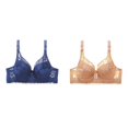 thumbnail image 1 of (2-Pack) Rinsvye Womens Lace Bra With Padded Cups Enhancement Push Up Bra For Natural Lift And Comfort Everyday Wear, 1 of 5