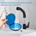 thumbnail image 4 of Retainer Case,Cute Slim Aligner Case Compatible with Invisalign,Retainer Holder with Aligner Remover Tool, Chew & Brush,Rope Bag (Black Outside Blue Silicone), 4 of 6