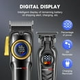thumbnail image 5 of HIENA PRO Professional Hair Clipper and Trimmer Set, Cordless Hair Clippers Set for Men, Electric Barber Clipper Trimmer Full Kit, USB Rechargeable T-Blade Zero Gap Hair Trimmer with LED Display, 5 of 10