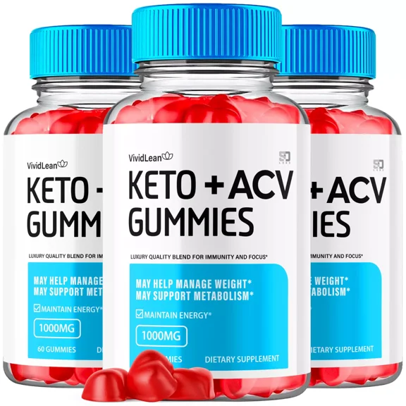 VividLean Keto ACV Gummies Support Weight Management and Metabolism (3 Pack)