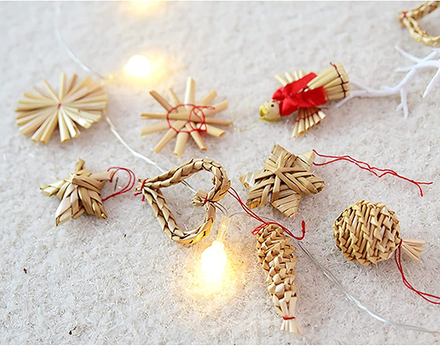 Christmas Straw Ornaments