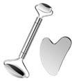 thumbnail image 1 of Ensemble d'Outils Gua Sha en Acier Inoxydable pour le Visage, Réduit les Toxines et les Rides, Booste l'Éclat du Teint, 1 of 6