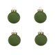 thumbnail image 1 of SHENGXINY Bolas Navideñas Decorativas (4 piezas) Bolas Flocadas para Adornos de Árbol de Navidad Bolas de Plástico Irrompibles Adornos Navideños Colgantes de Terciopelo para Decoración Navideña Verde, 1 of 6