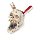 thumbnail image 5 of Portable Skull Head Pen Holder Storage Box Resin Statues Home Desk Decor Gift, 5 of 5