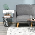 thumbnail image 6 of WBTER End Tables Set of 2, Nesting Tables with Storage, Round Accent Side Tables with Removable Top for Living Room, Black/Brown, 6 of 9