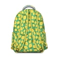 thumbnail image 4 of Cute Lemon Students Backpack Yellow Fruit School Bag with Summer Retro Floral Pattern, Lightweight and Adjustable Strap, 4 of 6