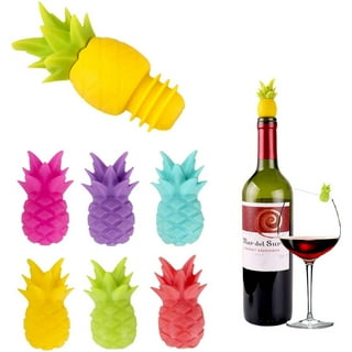 Vaci Pack of 7 Washable Wine Glass Markers + 4 Wine Glass Charms