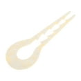 thumbnail image 4 of Unique Bargains 1 Pc Chignon Pin U-shaped Toothed Hair Hairpin for Women Beige, 4 of 5