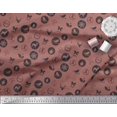 thumbnail image 2 of Soimoi Poly Georgette Fabric Reindeer,Bow & Bird Decor Fabric Printed Yard 52 Inch Wide, 2 of 3