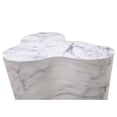 thumbnail image 4 of Table d'Appoint Haute en Marbre Blanc, 4 of 7